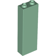 Lego kostka (kostička) 1x2x5, pískově zelená (6075621)